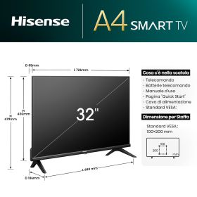 HISENSE 32A49N - Hisense 32" HD Ready Smart TV