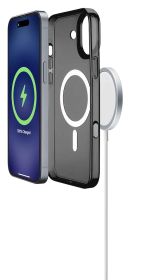 CELLULAR LINE GLOSSMAGIPH16K - Schwarze Gloss Mag Hülle für iPhone 16