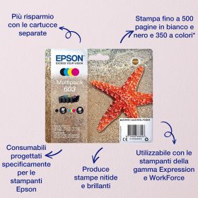 EPSON C13T03U44020 - C13T03U44020 0517618 CART.INK-JET STELLA MARINA 603 GIALLO