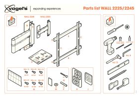 VOGEL'S WALL2225BIANCO - Supporto TV da parete Vogel's WALL 2225 Bianco