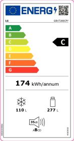 LG GBV7280CPY - Kombikühlschrank 387L NoFrost