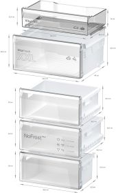 BOSCH KGN367LDF - Kombikühlschrank 186x60cm Klasse D