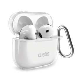 SBS TEAPCOV4T - Cover trasparente per AirPods 4