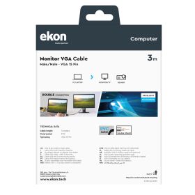 EKON ECITVGA30MMK - VGA Kabel 3m Männlich