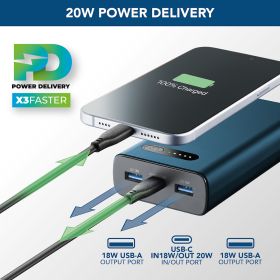 CELLULAR LINE PBFAST01PD20000G - Powerbank 20000mAh Grün