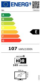 TCL 75P655 - 75" 4K LED Fernseher