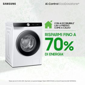 SAMSUNG WW90DG6U85LKU3 - Lavatrice EcoDosatore 9 kg Classe A