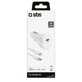 SBS TECRKITPD20LIGW 0605487 CARICATORE CAR PD 20W + CAVO LIGTHNING