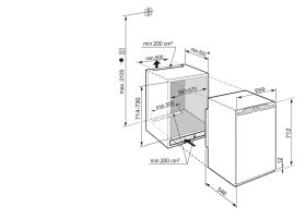 LIEBHERR IFNE3503 - Liebherr Einbaugefrierer 65l NoFrost H.72cm