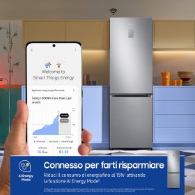 SAMSUNG RB34C775CS9EF - EcoFlex AI Kombi-Kühlschrank