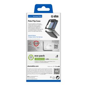 SBS TESILCOVSAZFLIP6K - Cover Polo per Samsung Z Flip 6 Nera