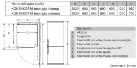 BOSCH KGN392LDC - Frigorifero Combi Bosch 368L Inox