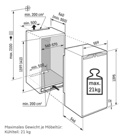 Liebherr IRBC4521 - Integrierbarer Kühlschrank BioFresh