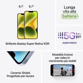 APPLE MPUF3QLA - iPhone 14 128GB Mitternacht