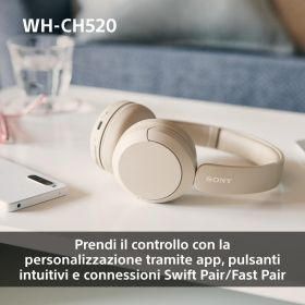 SONY WHCH520P - Sony Bluetooth On-Ear Kopfhörer Rosa