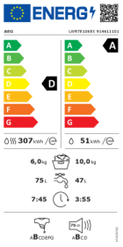 AEG LWR7E106EX - Eco Lavamat LWR7E106EX Lavatrice Asciugatrice