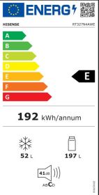 HISENSE RT327N4AWE - Frigorifero Doppia Porta 249L No Frost