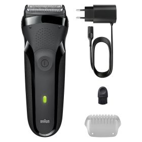 BRAUN 300SNERO 0728782 RASOIO RIC. 3LAME W&D LED AUT.30MIN. NERO
