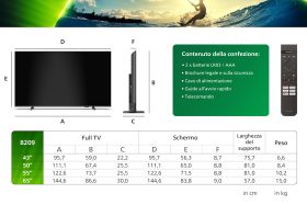 PHILIPS 43PUS8209 0722743 TV QLED 43"UHD 4K DVBT2/S2 SMART TITAN AMBILIGHT