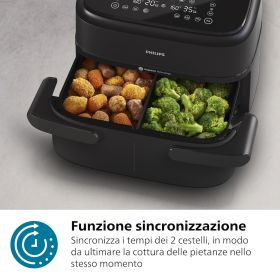 PHILIPS NA150 - Philips Airfryer Dual Basket NA150 7,1L