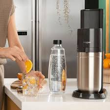 SODASTREAM DUO Allround Pack titan Wassersprudler inkl. 1 Glasflasche, 1 Kunststoff- Flasche & 1 Metallflasche Fizz&Go