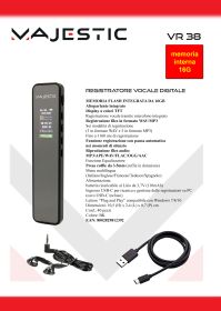 MAJESTIC VR38 - Digitale Sprachaufnahmegerät 16GB
