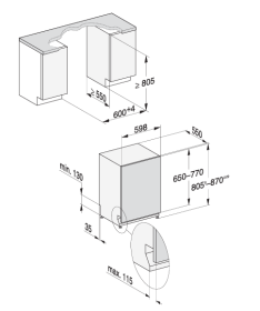 Miele G5663SCVI - Lavastoviglie totalmente integrabile 60 cm