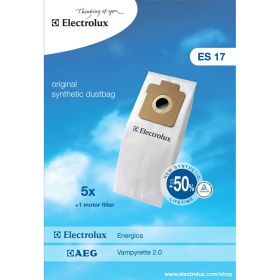 ELECTROLUX 900256339 - 900256339 ES17 SACCHETTI ASPIRAPOL.X SCOPA ENERGICA 5PZ+FILT.MOT.