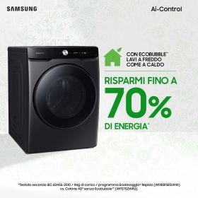 SAMSUNG WF20DG8650BVU3 - Lavatrice Samsung 20KG classe A nera