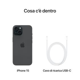 APPLE MTP03QLA - iPhone 15 128GB Schwarz