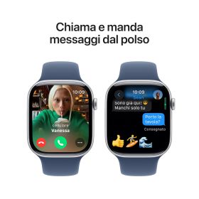 APPLE MWWM3QLA - Apple Watch 10 GPS 46mm Silber Denim