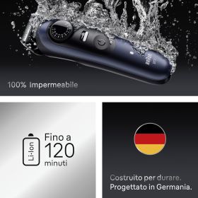 BRAUN BT7520 - Rasoiatore Braun Serie 7 ProBlade