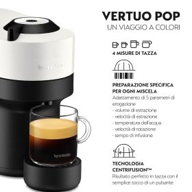 KRUPS XN9201K - Macchina caffè Nespresso Vertuo Pop bianca