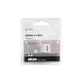 EKON ECTELFIX3RJ11F6P4C - RJ11 Verbindungstecker Weiß