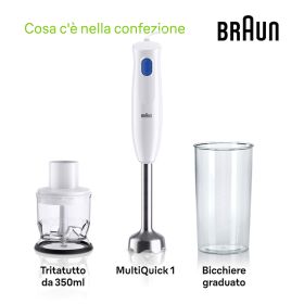 BRAUN MQ10201M - Mini Pimer Braun MultiQuick 1