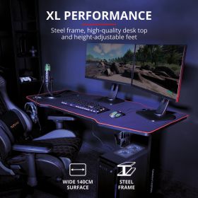 TRUST 23802 - 23802 0640075 SCRIVANIA GAMING GXT1175 IMPERIUS XL NERO