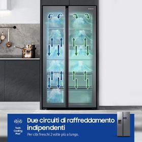 SAMSUNG RS90F65EDTEF - Side by Side Kühlschrank AI Home