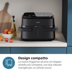 PHILIPS NA150 - Philips Airfryer Dual Basket NA150 7,1L