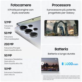 SAMSUNG SMS938BZKDEUE - Smartphone Galaxy S25 Ultra Titanio Nero