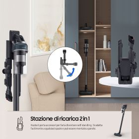 SAMSUNG VS20C852FTB - Samsung Jet 85 Premium Aspirapolvere Senza Fili Blu Notte