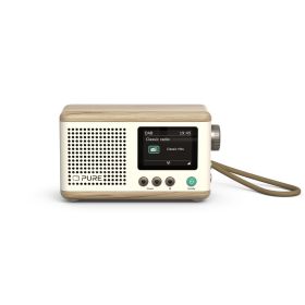 PURE 253800 - Classic Mini – Radio Digitale Portatile con DAB+, FM e Bluetooth in Cotton White​