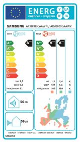 SAMSUNG AR70F09CAAWNEU - WindFree Elite S2 Inverter Innengerät