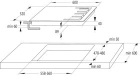 HISENSE GM643XHFCI - Piano cottura 60cm 4 zone
