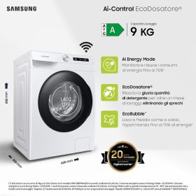 SAMSUNG WW90T534DAWC - Samsung 9kg Waschmaschine mit Wifi A++