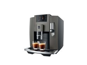 JURA E8DARKINOX - E8 Dunkel Inox Kaffeemaschine 15 Bar