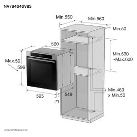 SAMSUNG NV7B4040VBSU5 - Forno da incasso Samsung NV7B4040VBS/U5 con funzione vapore