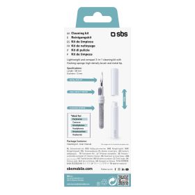 SBS TEEARCLEANSET - Kit Pulizia Auricolari 3 in 1