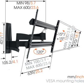 VOGEL'S WALL2350 - WALL2350 Schwenkbare TV-Wandhalterung