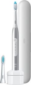 BRAUN Oral-B Pulsonic Slim Luxe 4500 Platinum Elektrische Schallzahnbürste mit Reiseetui