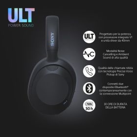 SONY WHULT900NB - Cuffie Bluetooth Wireless con Noise Cancelling